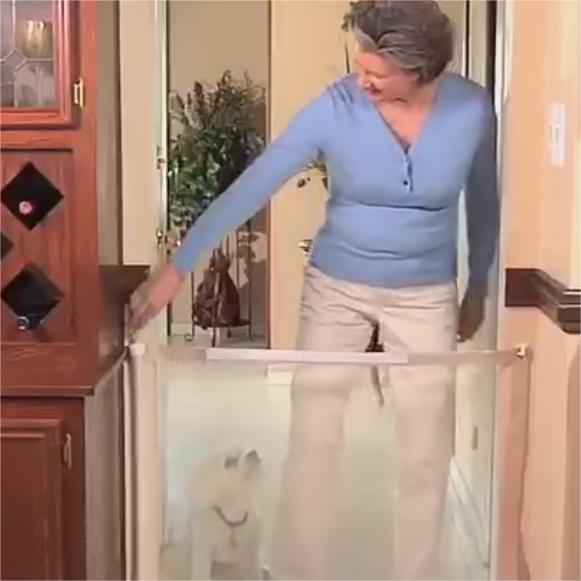 Cancelletto Barriera Pieghevole per Animali - immagine 3
