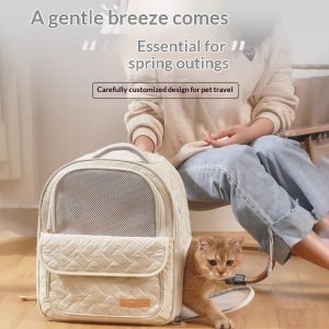 Zaino Trasporto con Oblo per Gatti e Cani