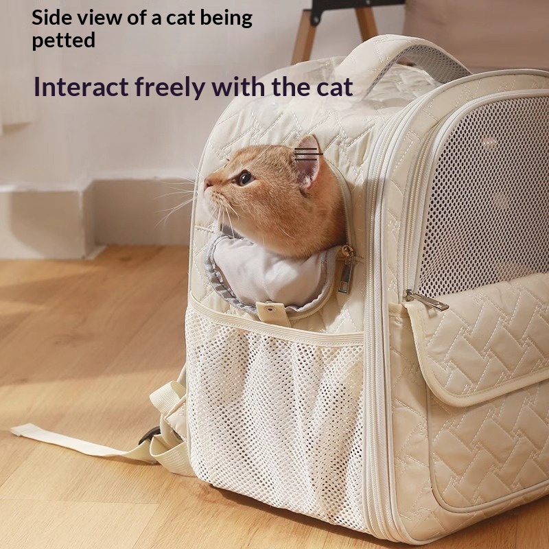 Zaino Trasporto con Oblo per Gatti e Cani - immagine 2
